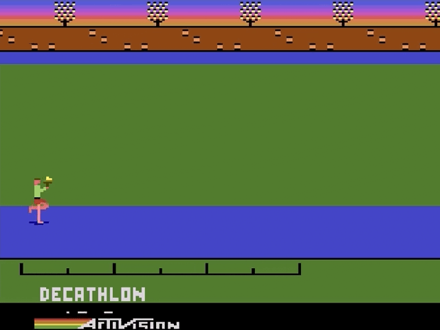 Activision Decathlon box art for Atari 2600